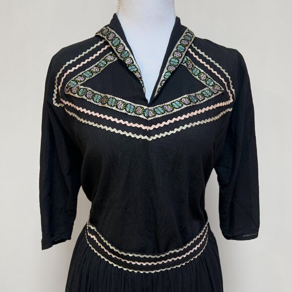 50s Thunderbird Fashions Fiesta Patio Dress Set, Full Circle Skirt, ROCKABILLY - Picture 8 of 13